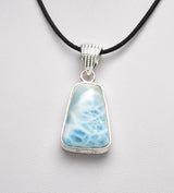 LARIMAR PENDANT set in STERLING SILVER J102