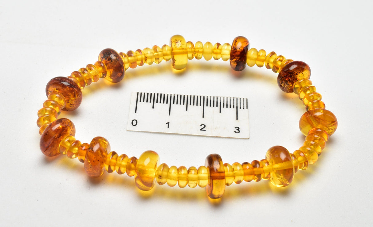 AMBER BEADED BRACELET J121