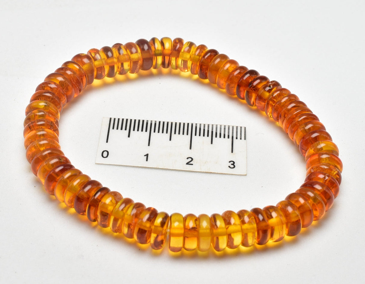 AMBER BEADED BRACELET J123