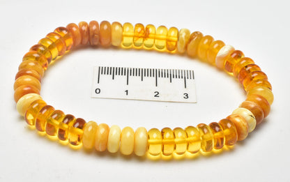 AMBER BEADED BRACELET J126