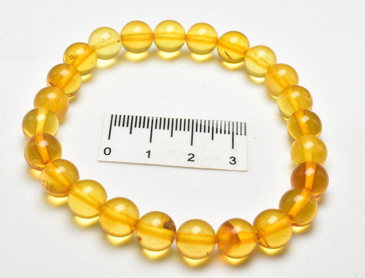 AMBER BEADED BRACELET J96