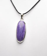 CHAROITE PENDANT set in STERLING SILVER J41