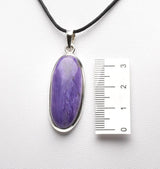CHAROITE PENDANT set in STERLING SILVER J41