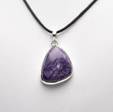 CHAROITE PENDANT set in STERLING SILVER J43