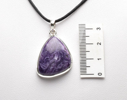 CHAROITE PENDANT set in STERLING SILVER J43