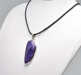 CHAROITE PENDANT set in STERLING SILVER J45