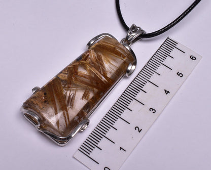 RUTILATED QUARTZ PENDANT J146