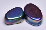 2 x IRIDESCENT HEMATITE POWER MAGNETS P194