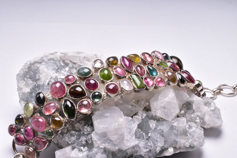 MIXED TOURMALINE BRACELET J182