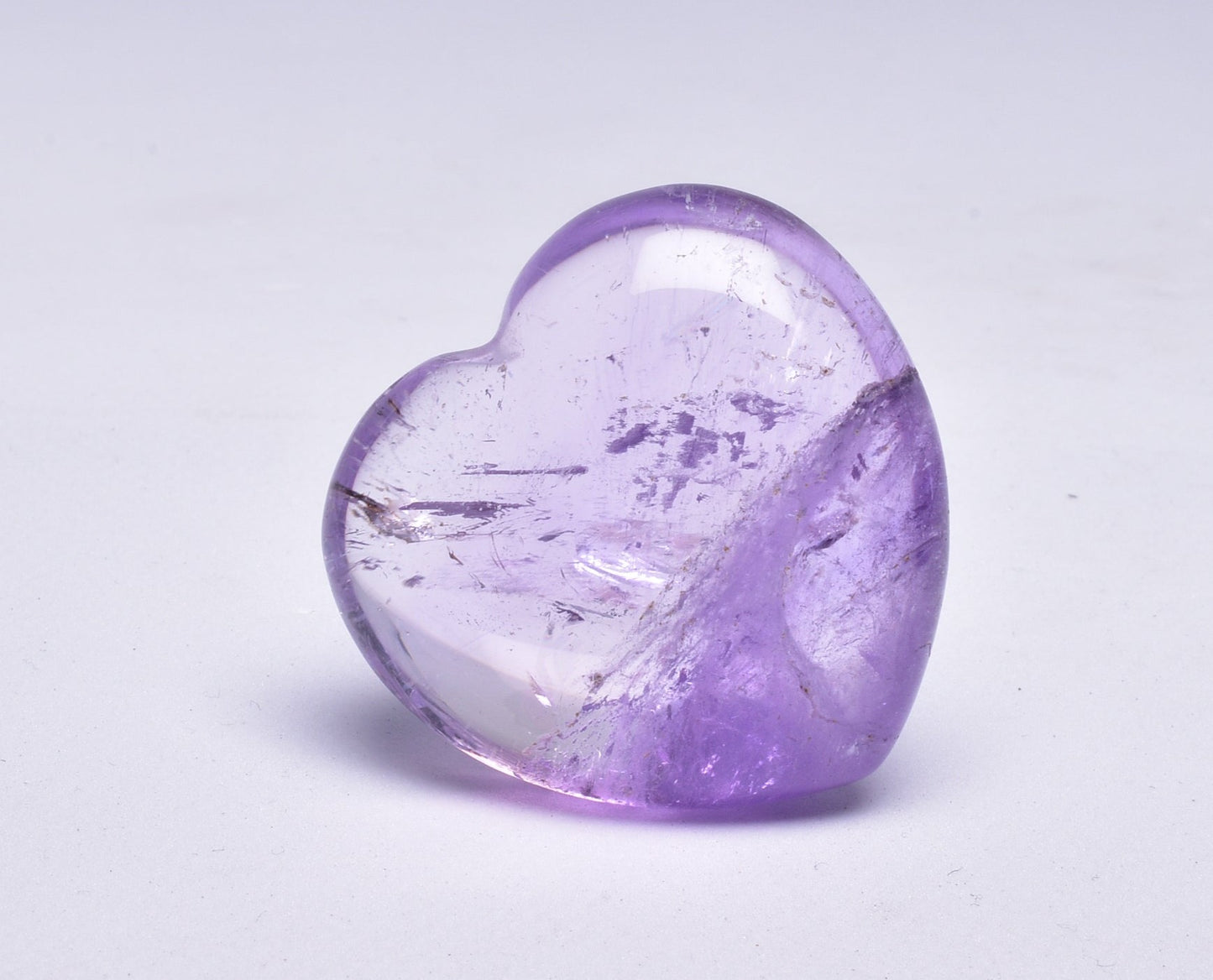 AMETHYST PUFFY HEART P136