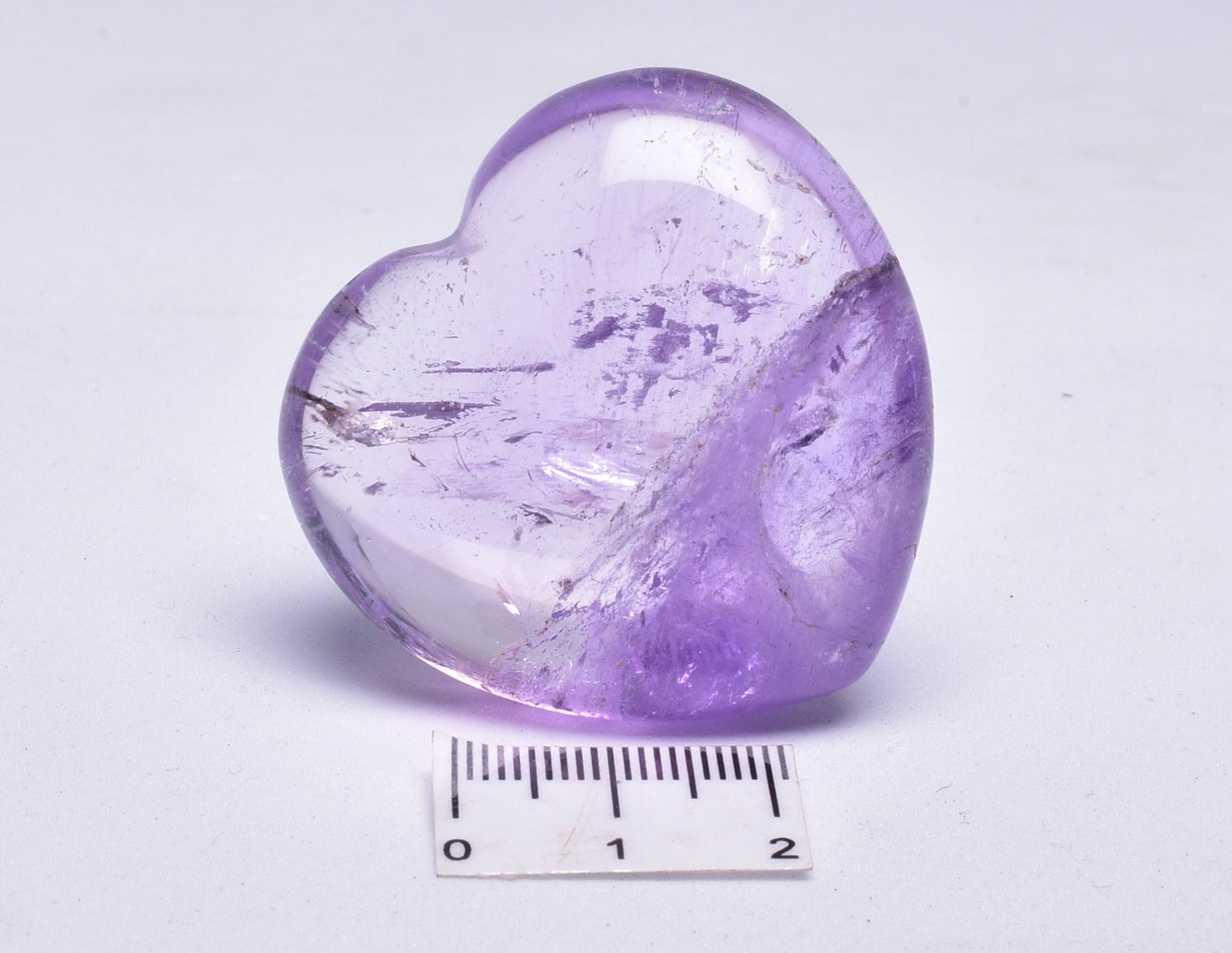 AMETHYST PUFFY HEART P136