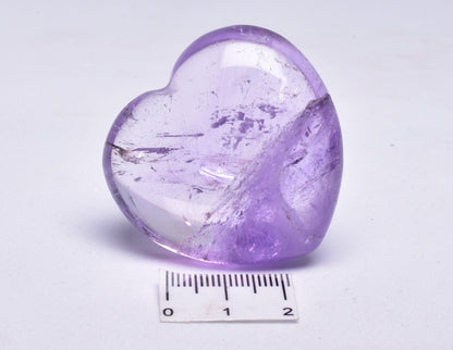 AMETHYST PUFFY HEART P136