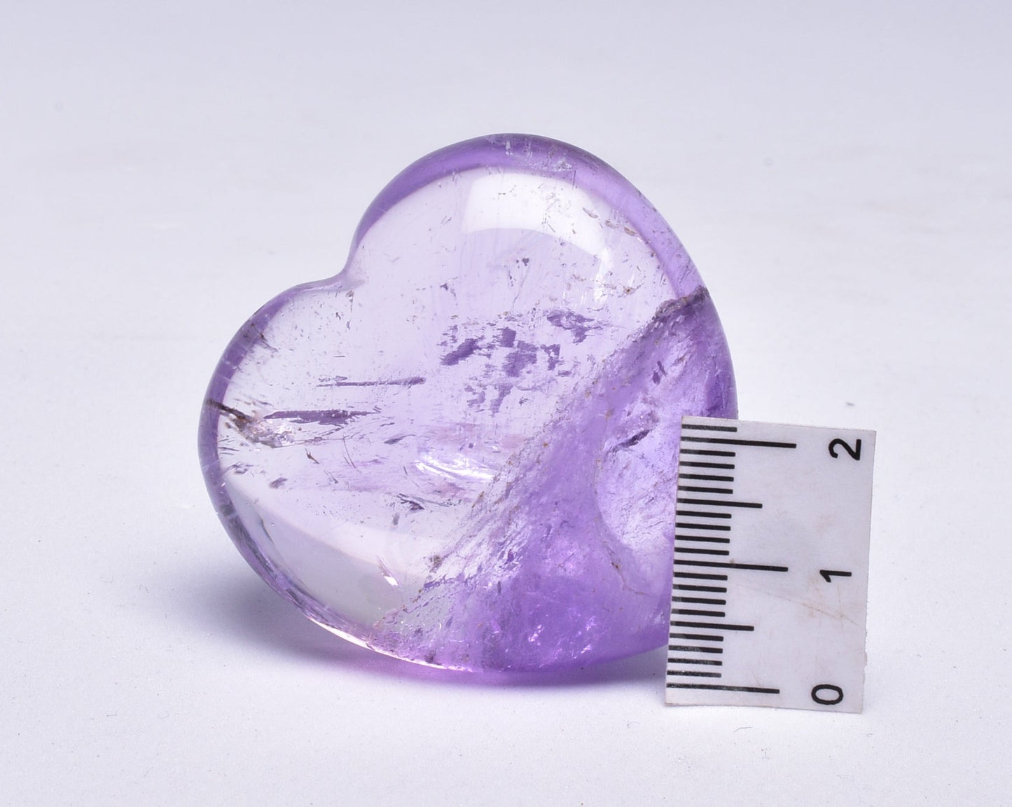 AMETHYST PUFFY HEART P136