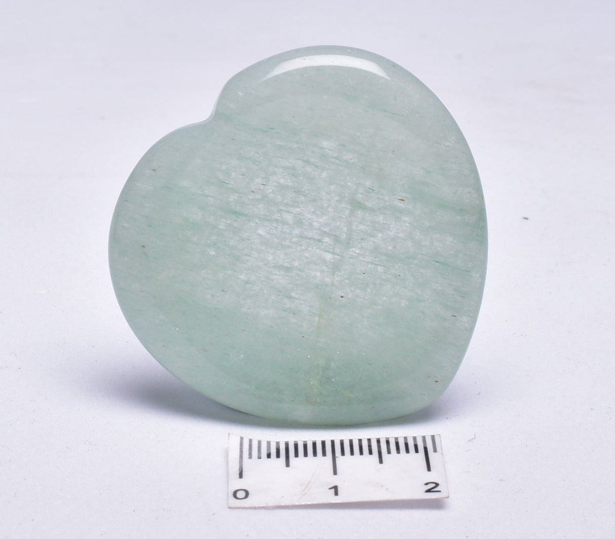 GREEN AVENTURINE HEART WORRY STONE P134