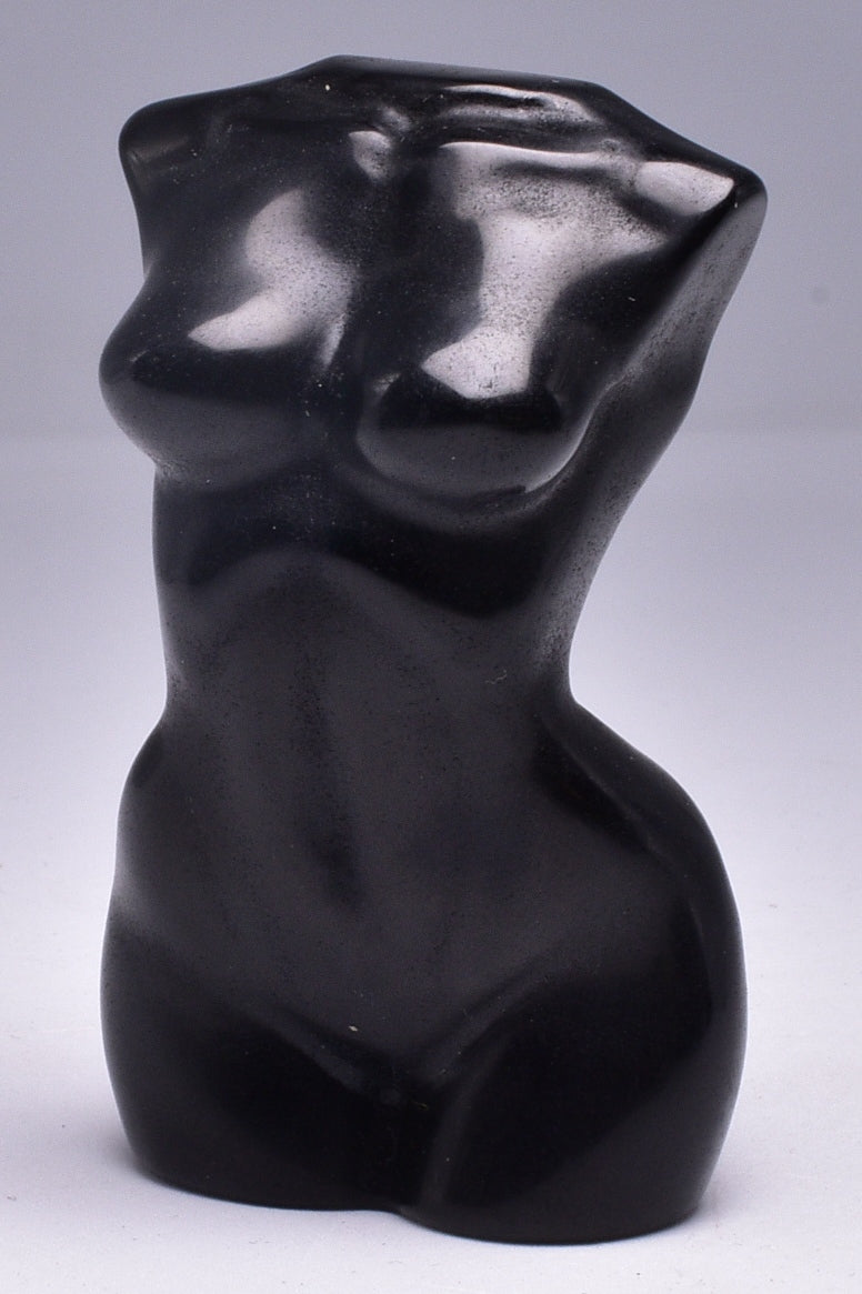 BLACK OBSIDIAN FEMALE BODY FIGURE P521