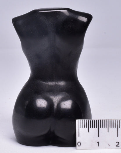 BLACK OBSIDIAN FEMALE BODY FIGURE P521