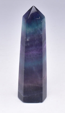 RAINBOW FLUORITE TOWER P681