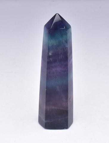RAINBOW FLUORITE TOWER P684