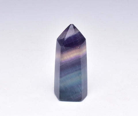 RAINBOW FLUORITE TOWER P687
