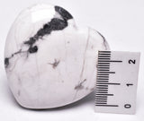 HOWLITE HEART CARVING P392
