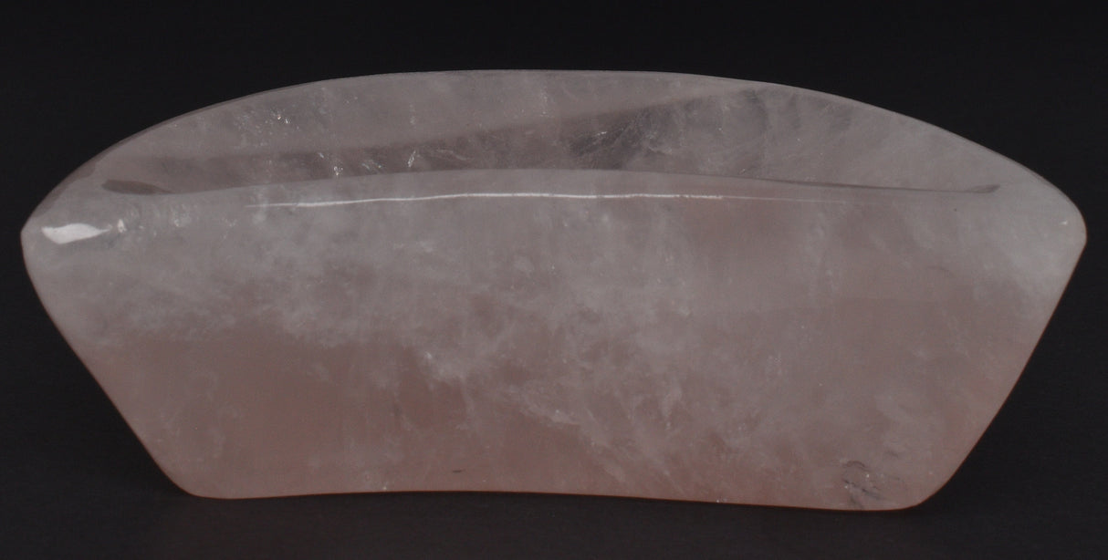 ROSE QUARTZ CRYSTAL MOON SHALLOW DISH P356