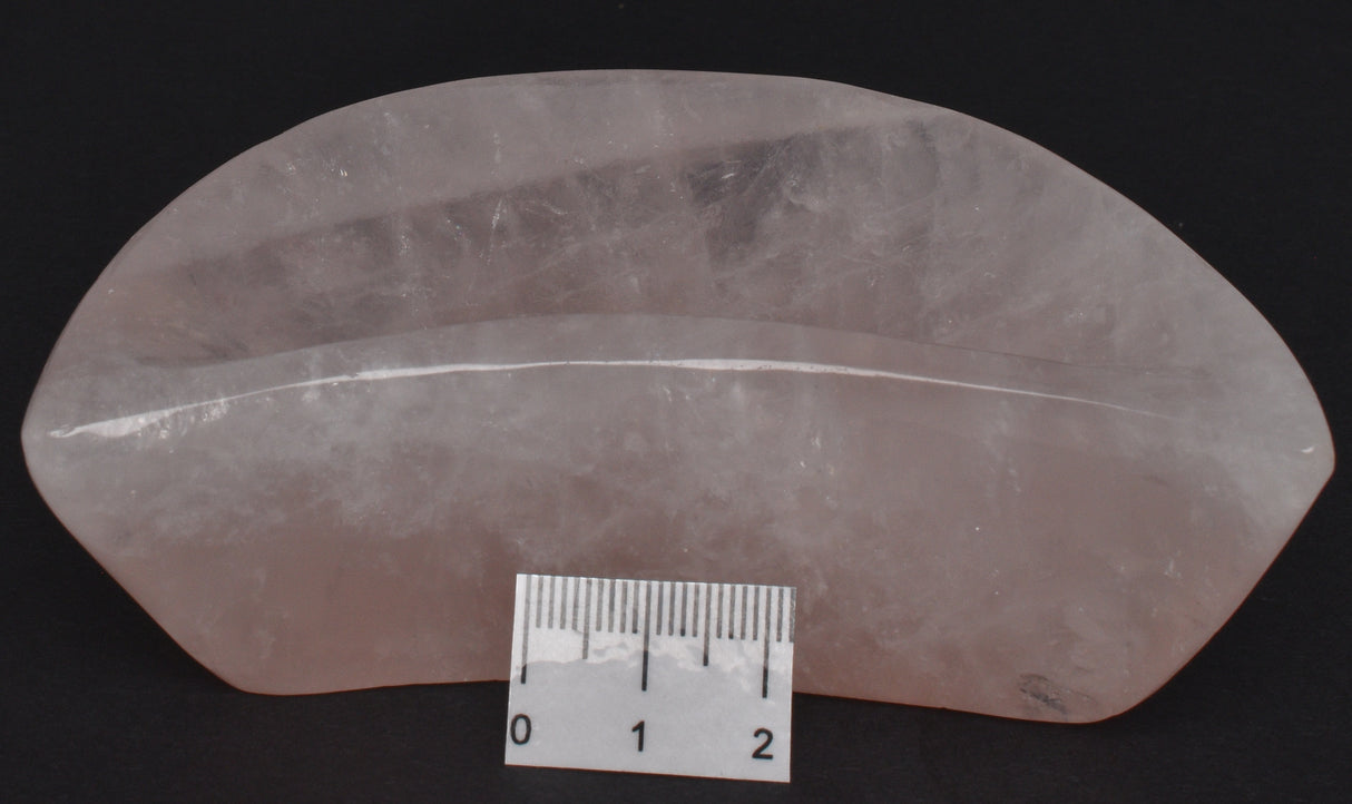 ROSE QUARTZ CRYSTAL MOON SHALLOW DISH P356