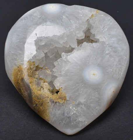 AGATE HEART WITH QUARTZ P705