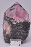 RHODONITE 6 SIDED CARVED POINT P644