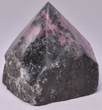 RHODONITE 6 SIDED CARVED POINT P645