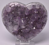 AMETHYST HEART CLUSTER CARVING P655