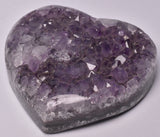 AMETHYST HEART CLUSTER CARVING P655