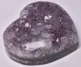 AMETHYST HEART CLUSTER CARVING P655