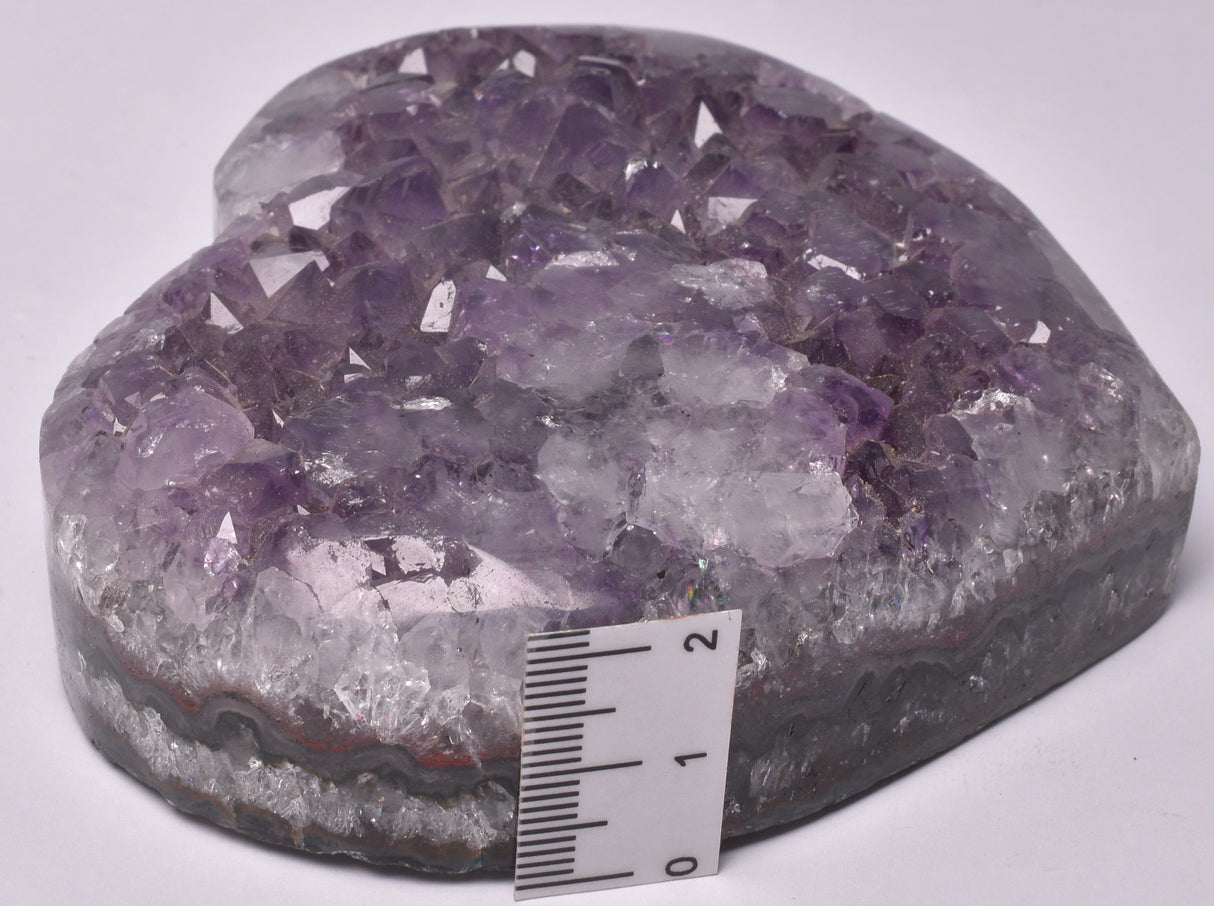 AMETHYST HEART CLUSTER CARVING P655