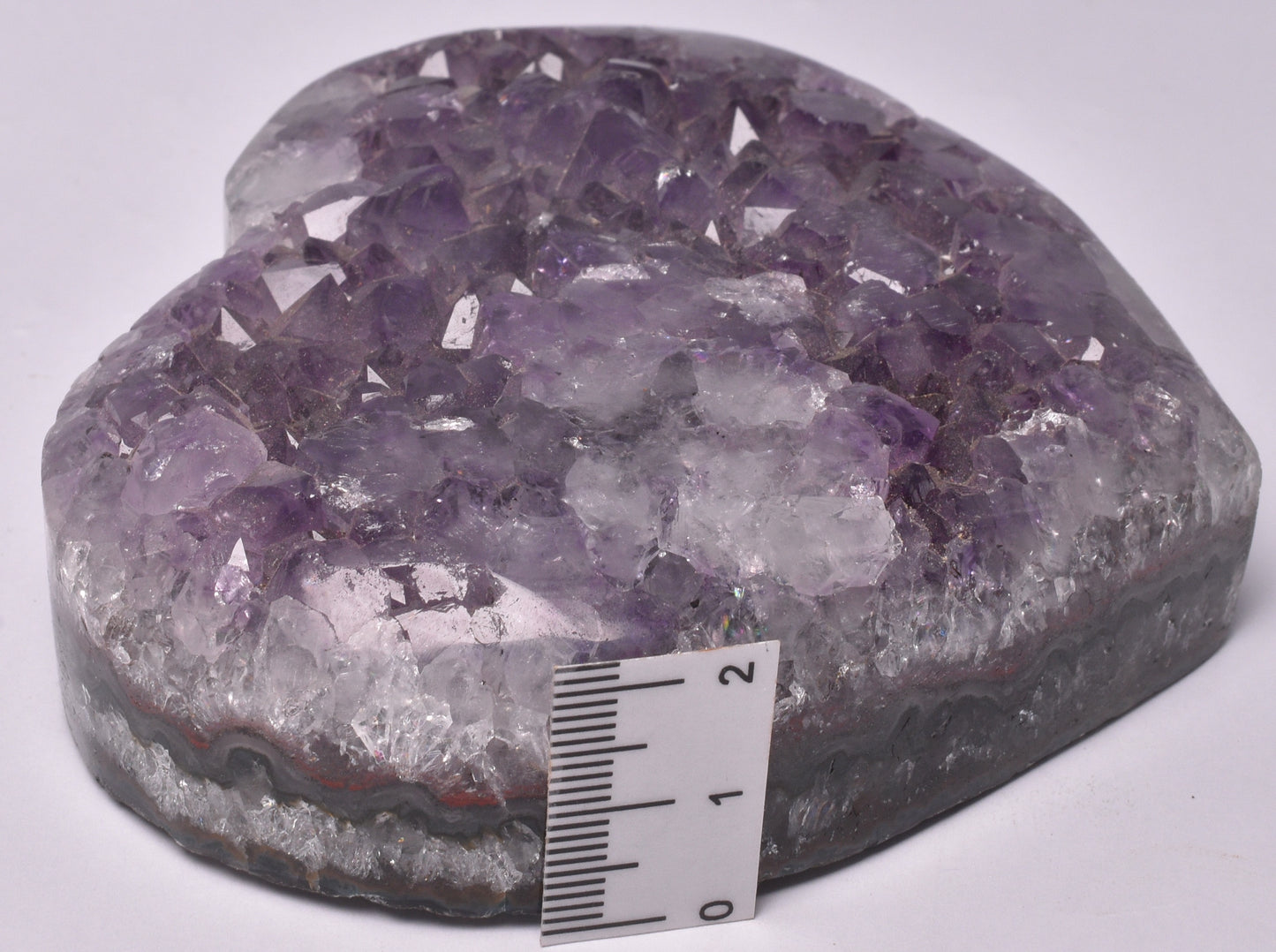 AMETHYST HEART CLUSTER CARVING P655