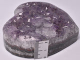 AMETHYST HEART CLUSTER CARVING P655