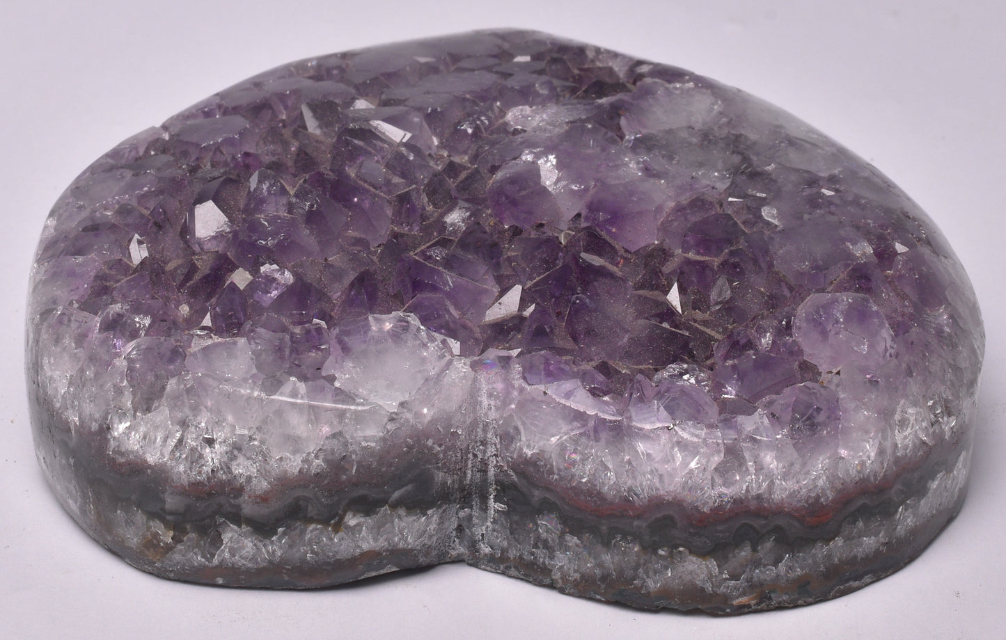 AMETHYST HEART CLUSTER CARVING P655