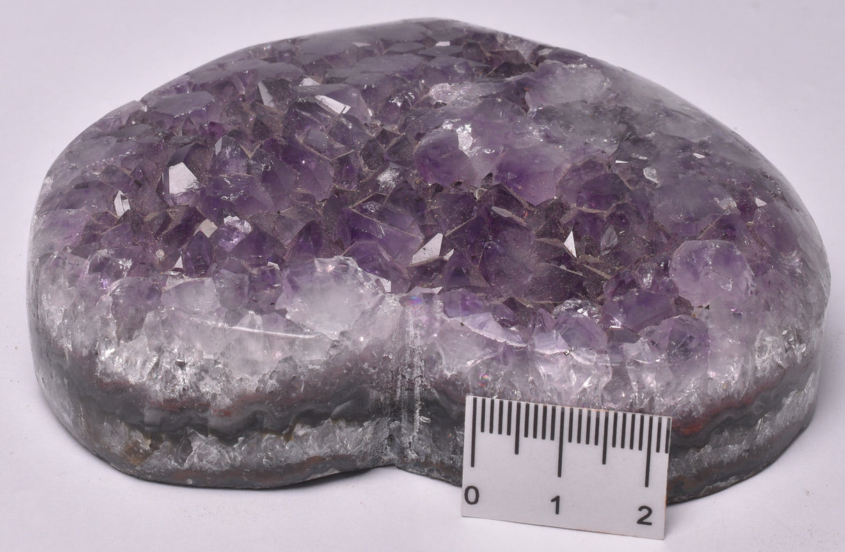 AMETHYST HEART CLUSTER CARVING P655