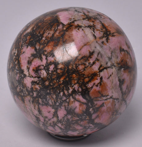 RHODONITE CRYSTAL SPHERE P912
