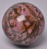 RHODONITE CRYSTAL SPHERE P912