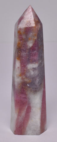 PINK TOURMALINE WITH LEPIDOLITE POINT/GENERATOR P923