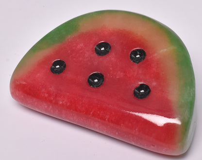 DYED ONYX WATERMELON CARVING P982