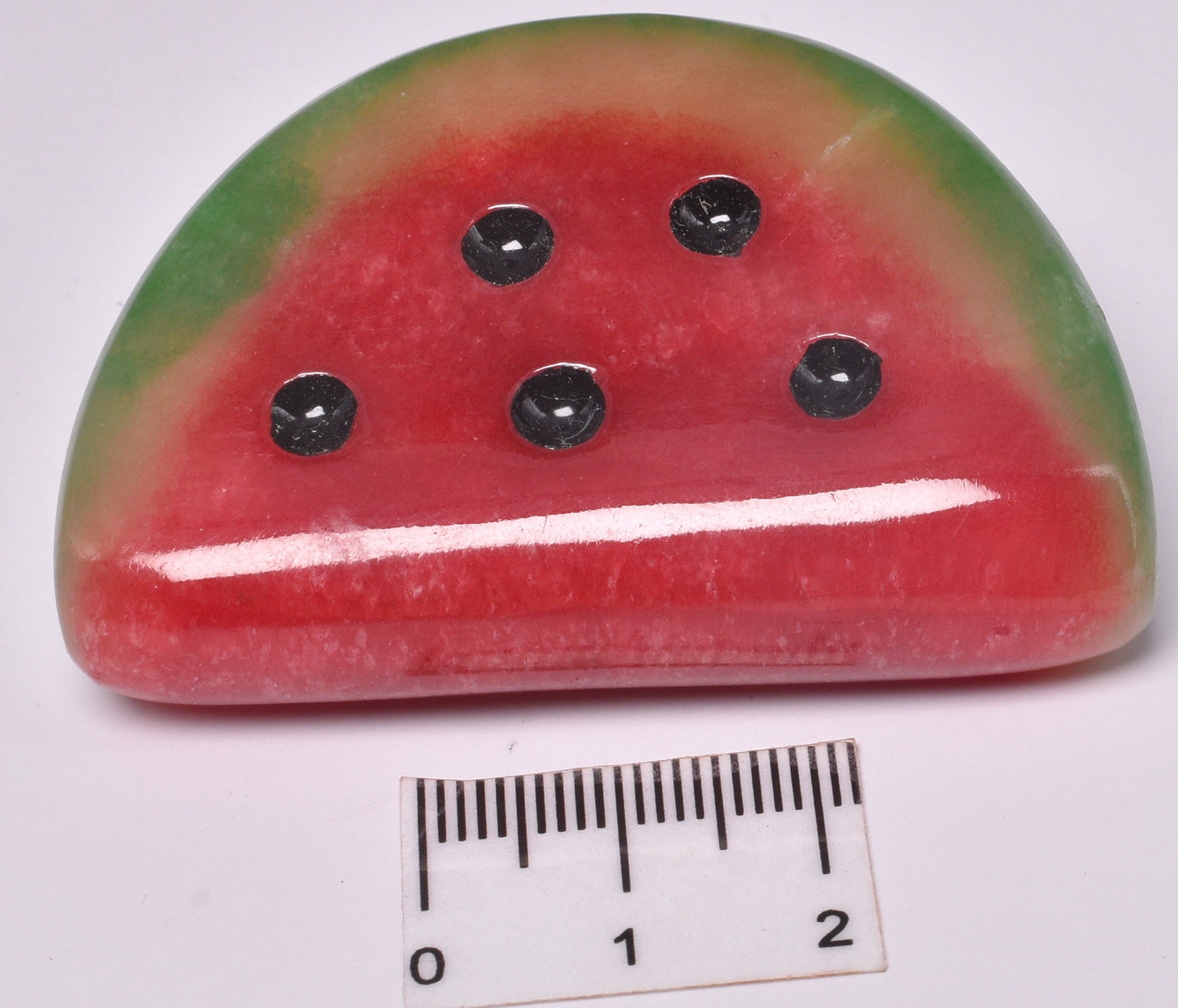 DYED ONYX WATERMELON CARVING P982
