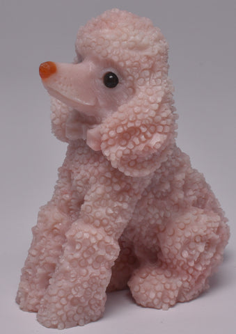 PINK OPAL POODLE CARVING P983