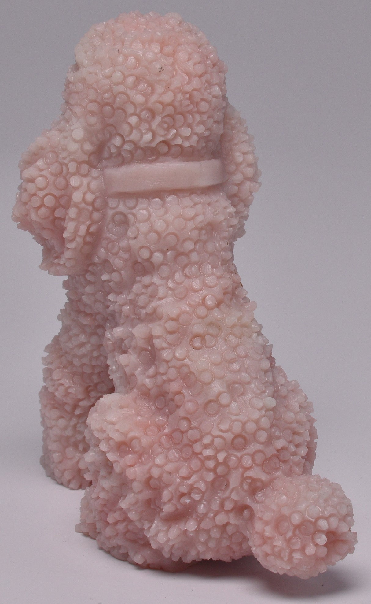 PINK OPAL POODLE CARVING P983