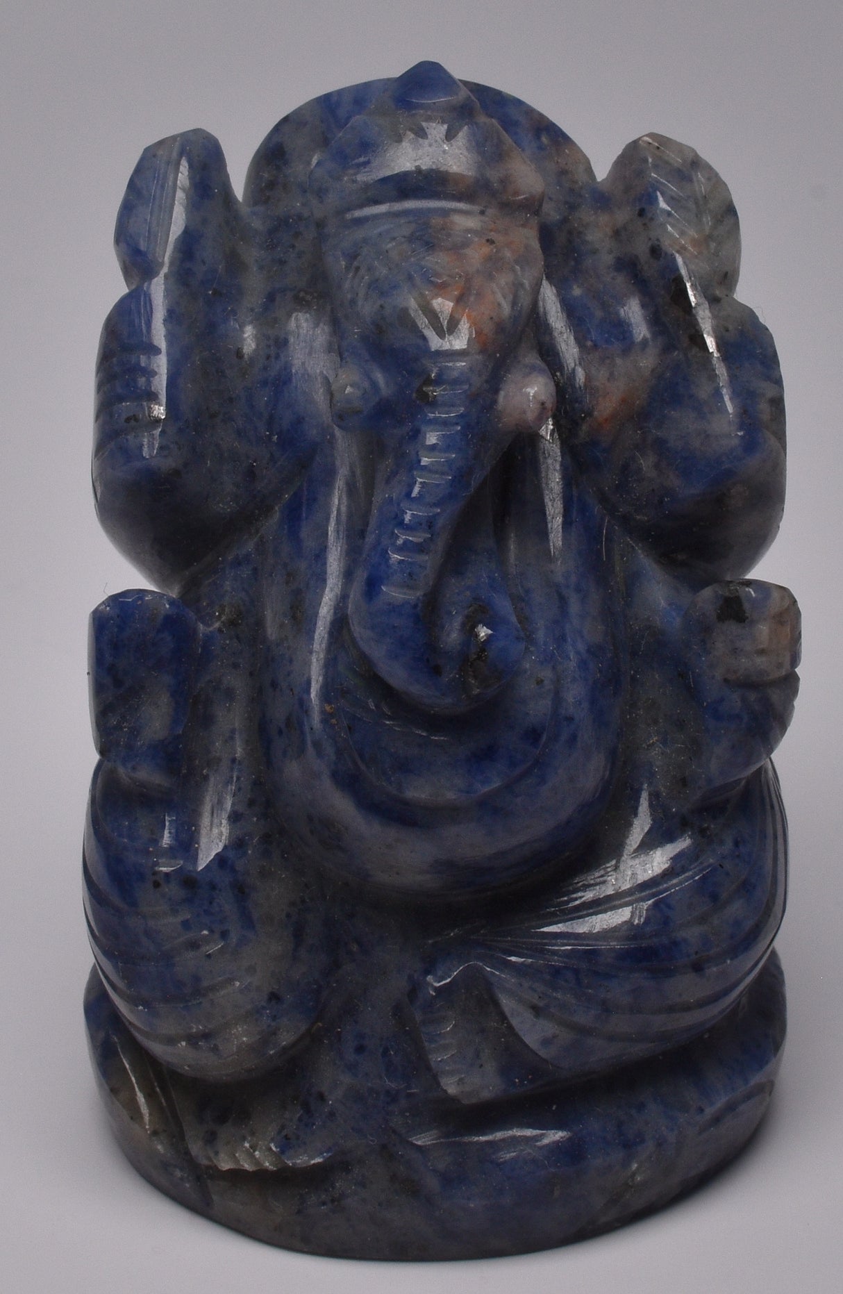 SODALITE GANESHA CARVING P987