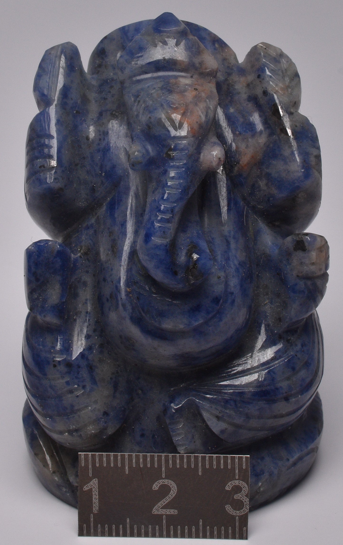 SODALITE GANESHA CARVING P987