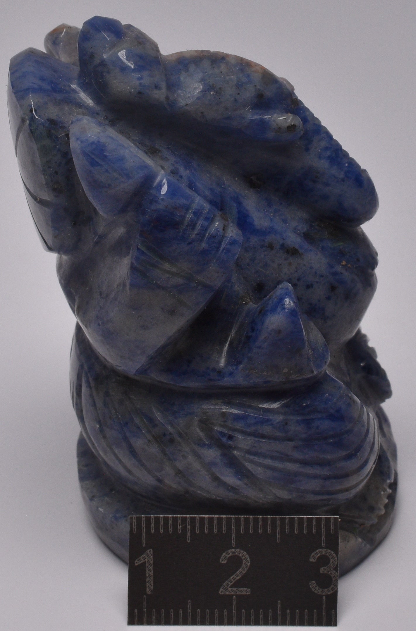 SODALITE GANESHA CARVING P987