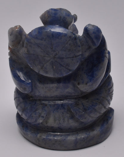 SODALITE GANESHA CARVING P987