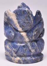 SODALITE GANESHA CARVING P989