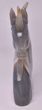 AGATE CRYSTAL UNICORN CARVING 12 cm P992